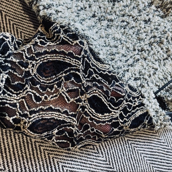Anthropologie escio, chunky, lace arms, sweaters L - Picture 7 of 9